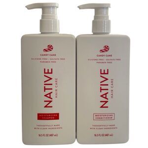 2x Native Candy Cane Holiday Moisturizing Shampoo & Conditioner 16.5 Oz Each